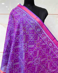 Light Pink Manekchowk Designer Patola Dupatta