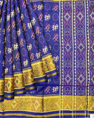 Blue Narikunj Circle Designer Patola Saree