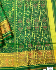 Green Narikunj Designer Patola Saree