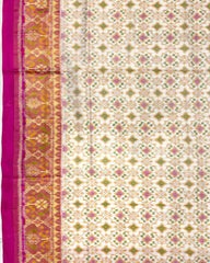 Pink & White Boody Patola Saree