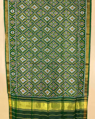 Green Panchanda Designer Patola Dupatta