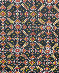 Black Manekchowk Designer Patola Dupatta SindhoiPatolaArt