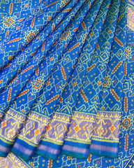 Blue Manekchowk Designer Patola Saree