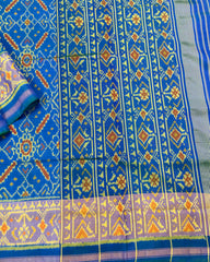 Blue Manekchowk Designer Patola Saree