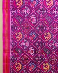 Pink & Purple Narikunj Designer Patola Dupatta