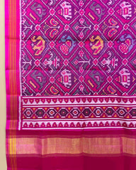 Pink & Purple Narikunj Designer Patola Dupatta