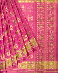 Light Pink Narikunj Designer Patola Saree