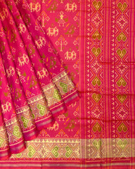 Pink Narikunj Designer Patola Saree