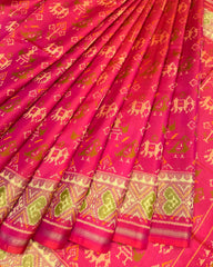 Pink Narikunj Designer Patola Saree