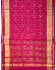 Pink Navratan Designer Patola Saree