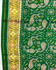 Green Chhabdi Fish Designer Patola Saree