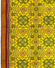 Red & Yellow Navratan Designer Patola Saree