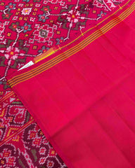 Pink Navratan Designer Patola Saree