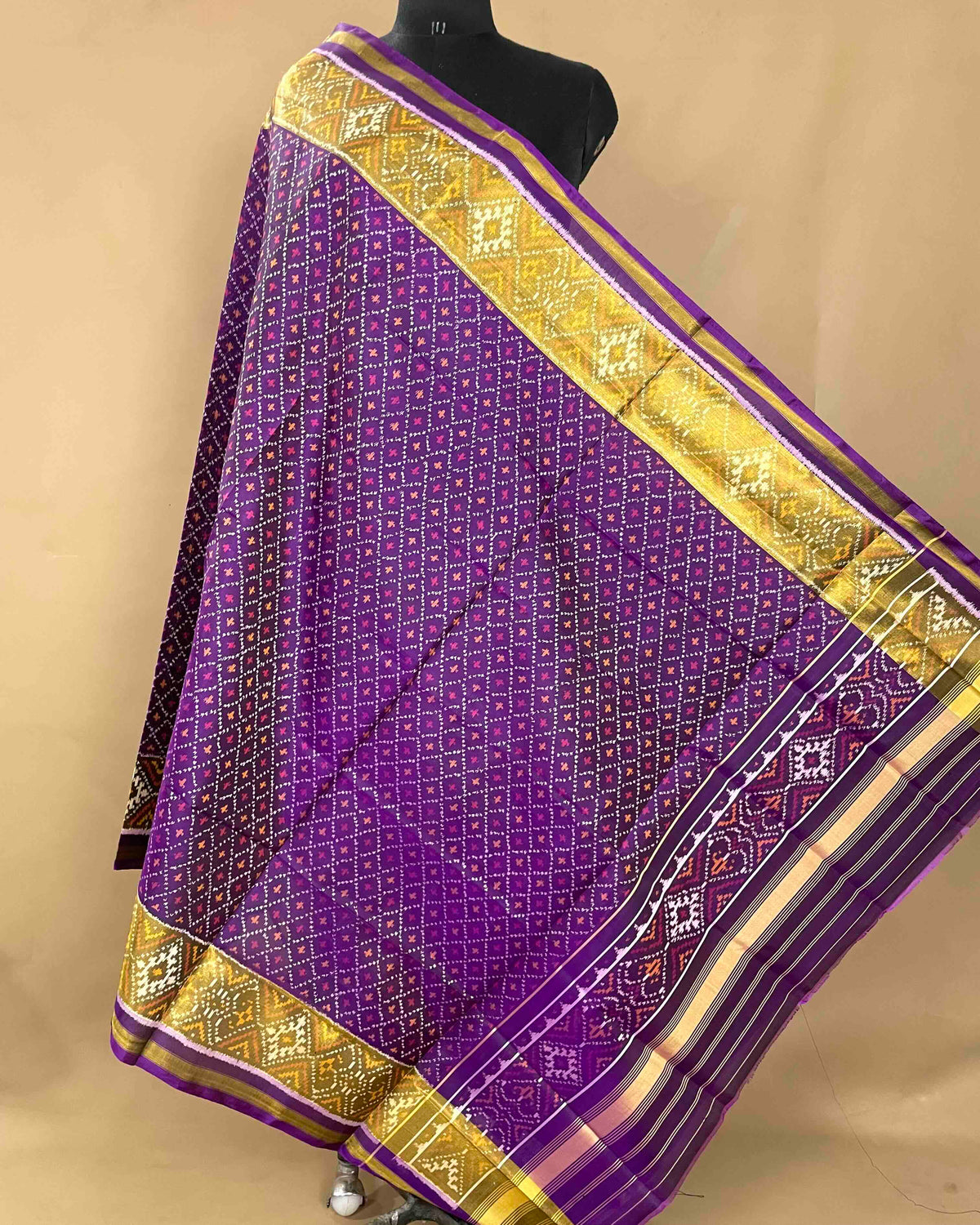 Purple Booty Designer Patola Dupatta