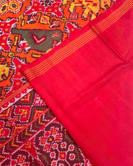 Red & Orange Big Figure Narikunj Designer Patola Saree