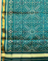 Turquoise Manekchowk Patola Dupatta