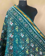 Turquoise Narikunj Patola Dupatta