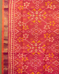 Peach Pink Navratan Patola Stole