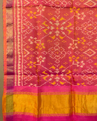 Peach Pink Navratan Patola Stole