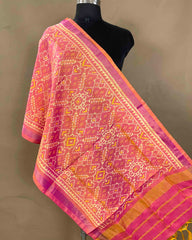 Peach Pink Manekchowk Patola Stole