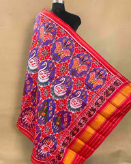 Red & Purle Big Figure Narikunj Patola Dupatta