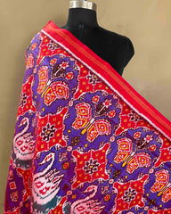 Red & Purle Big Figure Narikunj Patola Dupatta