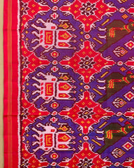 Red & Purle Big Figure Narikunj Patola Dupatta