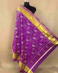 Purple Narikunj Designer Patola Dupatta