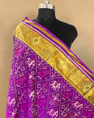 Purple Narikunj Designer Patola Dupatta