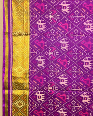 Purple Narikunj Designer Patola Dupatta