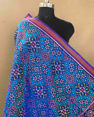 Purple & Firozi Blue Navratan Patola Dupatta