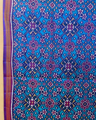 Purple & Firozi Blue Navratan Patola Dupatta