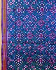 Purple & Turquoise Navratan Patola Dupatta