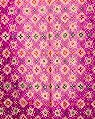 Pink Shaded Meenakari Georgette Bandhani Dupatta