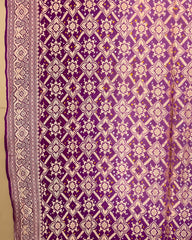 Purple Shaded Georgette Bandhani Dupatta