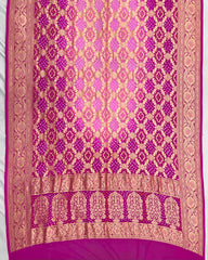 Pink Shaded Georgette Bandhani Dupatta