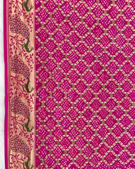 Pink Meenakari Bandhani Dupatta