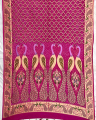 Pink Meenakari Bandhani Dupatta