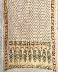 White Meenakari Bandhani Dupatta