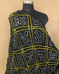 Black Gajji Bandhani Dupatta