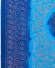 Blue & Light Blue Gajji Bandhani Dupatta