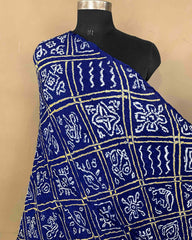 Blue Gajji Bandhani Dupatta