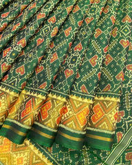 Green Manekchowk Patola Saree