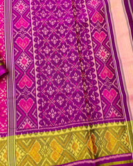 Purple Fancy Designer Patola Saree