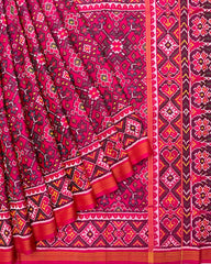 Pink Navratan Designer Patola Saree