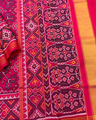 Pink Navratan Designer Patola Saree