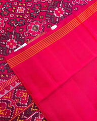 Pink Navratan Designer Patola Saree