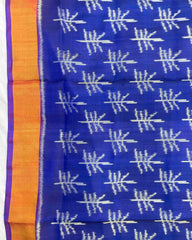 Purple & Blue Flower Fancy Patola Saree