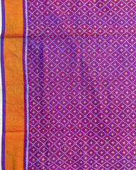 Blue & Purple Doted Patola Saree