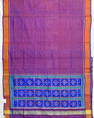 Blue & Purple Doted Patola Saree